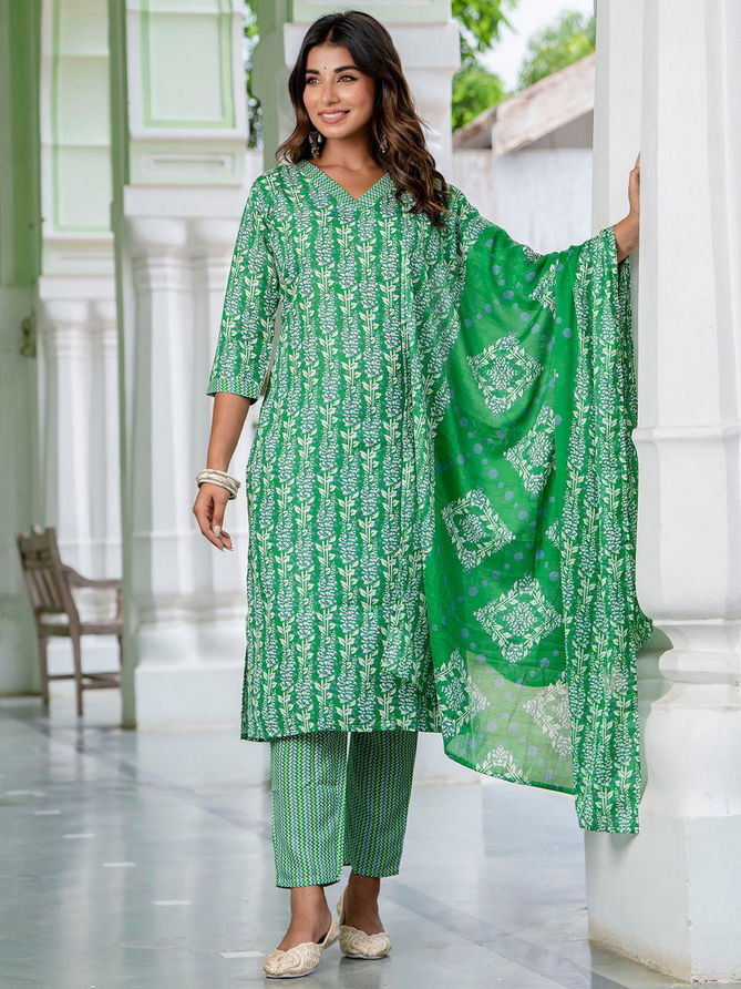 Omega Cotton Printed Kurti With Bottom Dupatta Wholesale Shop In Surat
